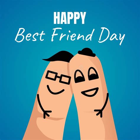 Happy Best Friend Day Vector Illustration Stock Vector Illustration