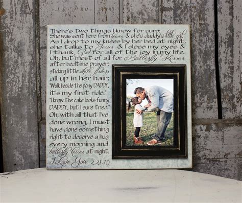 Daughter To Dad Picture Frame T Custom Picture Frame Wedding T