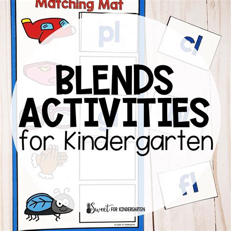 Consonant Blends Activities For Kindergarten Sweet For Kindergarten