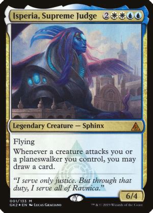 Please note that we currently limit the files to 300 unique cards. Isperia, Supreme Judge • Legendary Creature — Sphinx (RNA Guild Kit) - MTG Assist