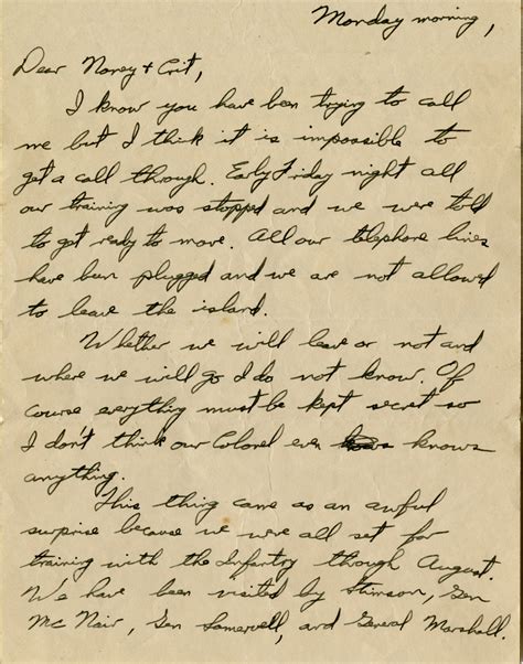 Finding Aid Available For Kenneth W Kennedy World War Ii Letters