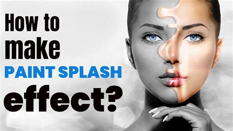 How To Make Paint Splash Effect In Photoshop Youtube