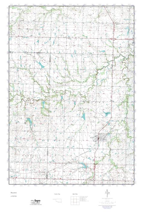 Mytopo Boynton Oklahoma Usgs Quad Topo Map