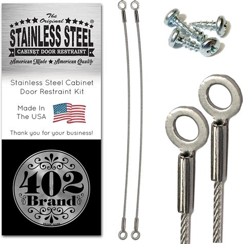 402 Brand Stainless Steel Cabinet Door Restraint Kit Made In Usa
