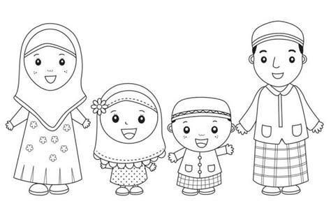 Gambar Keluarga Kartun Hitam Putih Gambar Anak Laki Laki Avatar