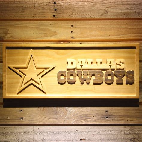 Dallas Cowboys 3d Wooden Sign Wooden Signs Custom Wooden Signs