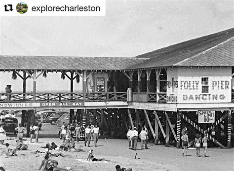 Throwbackthursday To Folly Beach In The 1950s