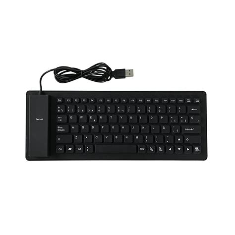 Maboto 84 Keys Spanish Usb Wired Silicone Keyboard Foldable Soft