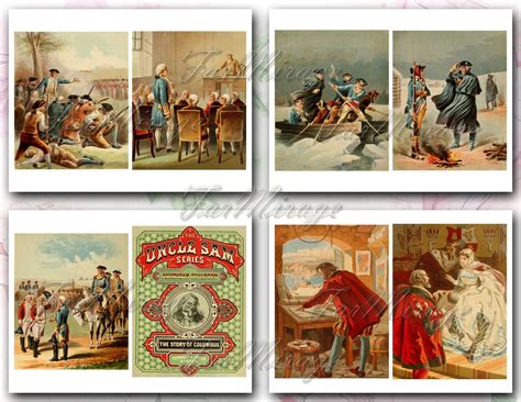 Stories From American History Set Of 32 Old Illustrations Etsy