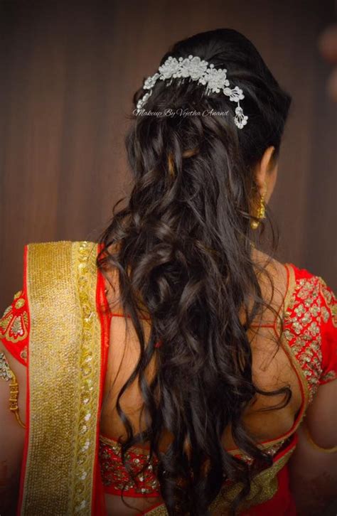 Open wedding hairstyles for short hair. The 757 best images about Indian bridal hairstyles on Pinterest | Traditional, Receptions and Hindus