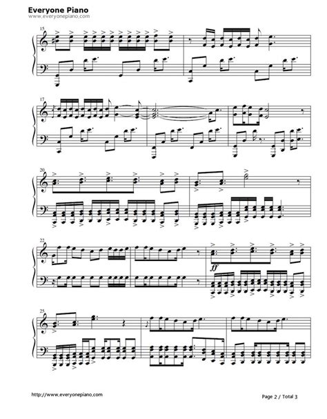 Alones Bleach Op Stave Preview Free Piano Sheet Music Piano