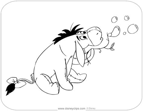 Eeyore Face Coloring Pages