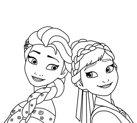Anna and Elsa coloring Frozen 4 | Coloring pictures for kids, Coloring pages, Coloring pictures