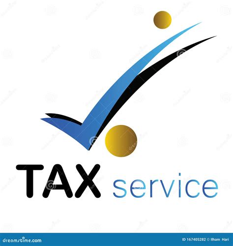 Set Of Tax Service Vector Logo And Symbol Design Stock Vector