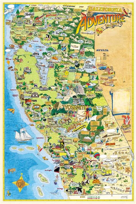 California Map California Attractions California Map California