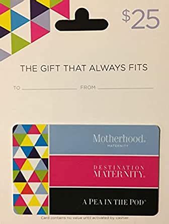 Use your amazon.com gift card * towards books, electronics, music, and more. Amazon.com: Destination Maternity Gift Card $25: Gift Cards