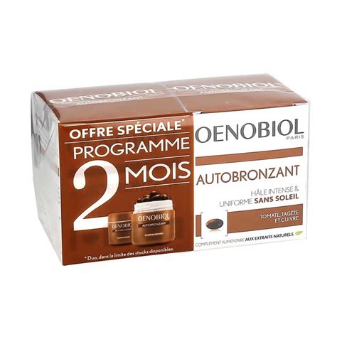 Oenobiol Autobronzant Hâle Intense Et Uniforme Sans Soleil Lot De 2x30