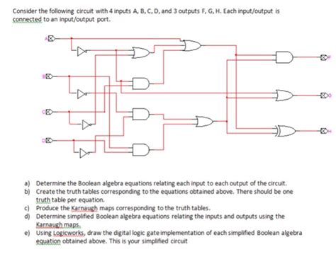 Solved Consider The Following Circuit With 4 Inputs A B
