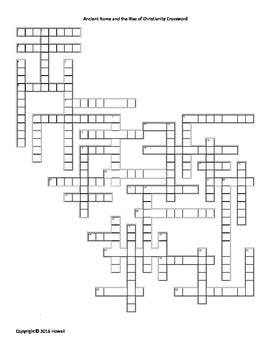 Following the end of our chapter on ancient greece it is now time for the continuous assessment test. Ancient Rome and the Rise of Christianity Crossword for ...