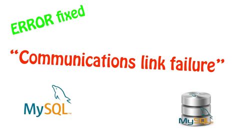 Fix Mysql Error Communication Link Failure With Jdbc And Mysql Youtube