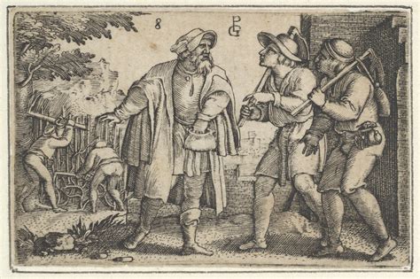 Georg Pencz The Parable Of The Father And His Two Sons In The