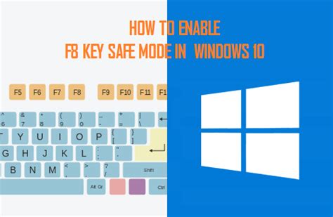 How To Enable F8 Key Safe Mode Option In Windows 10 Techyfirst