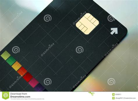 When a card's apr is divided by 12 (to get a monthly rate), and that rate is multiplied by an account's average daily balance, it results in the interest charges that must be paid when cardholders carry a balance on their credit card. Credit Card Security Chip Stock Image - Image: 6358311