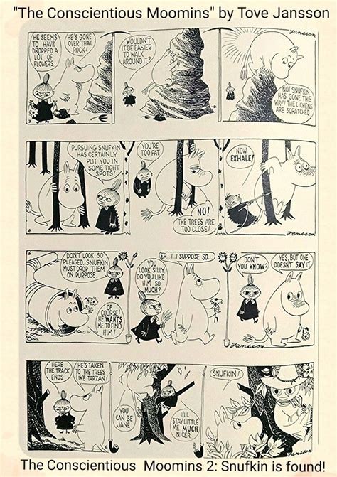 Moomintrollsnufkin Episode From Tove Janssons Original Comic Tove