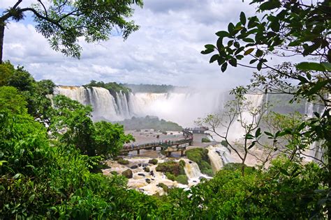 Waterfalls Brazil Iguazu Nature Wallpapers Hd Desktop