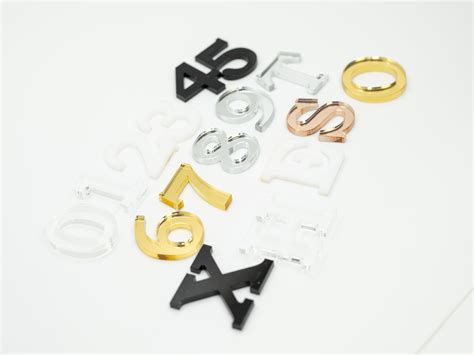 Acrylic Numbers And Letters For Arts Crafts Street Address Etsy