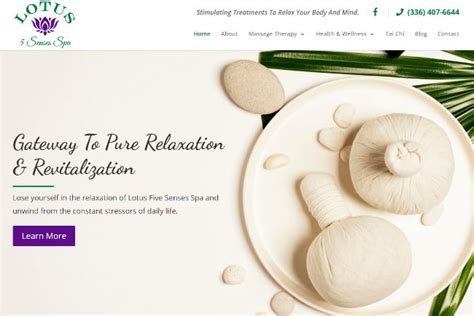 Our New Website Is Live Lotus 5 Senses Spa