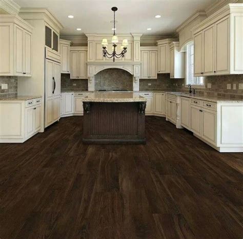 Living room paint colors with wood floors. Beautiful kitchen. Dark Chocolate wooden floors. (With ...