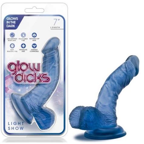 Glow Dicks Light Show Blue Sex Toys And Adult Novelties Adult Dvd