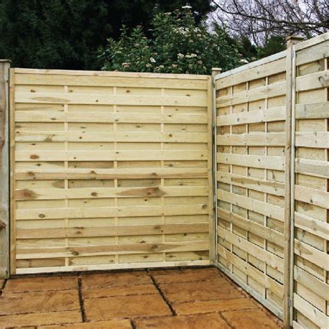 4ft Pressure Treated Horizontal Weave Fencing Panels 1 Panel Only