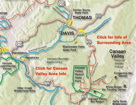 Canaan Valley Campground Map