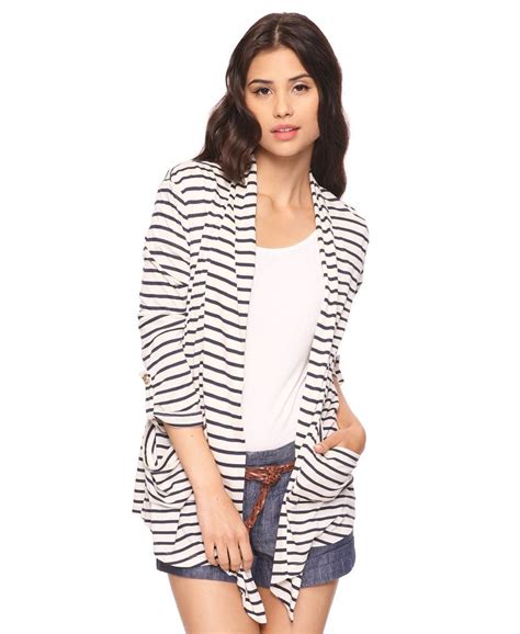 nautical open front cardigan sweaters 2058635502 forever21 cardigan fashion open front
