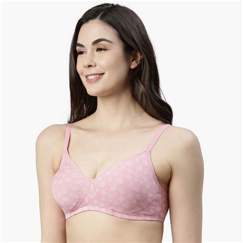 Buy Enamor Printed Full Coverage Non Padded Non Wired Bra From Enamor At Just Inr 7490