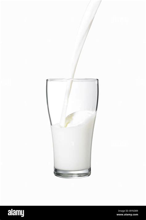 Milk Being Poured Stock Photo Alamy