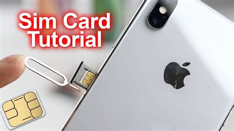 How To Insert And Remove Sim Card Iphone Xs And Iphone Xs Max Video Youtube