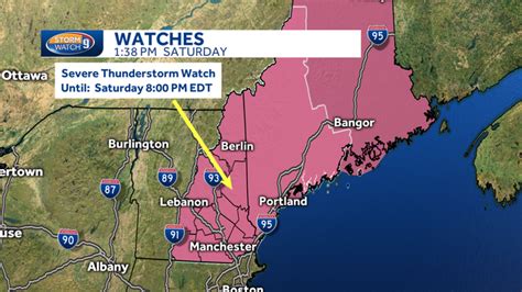 Severe Thunderstorm Watch Canceled For Nh