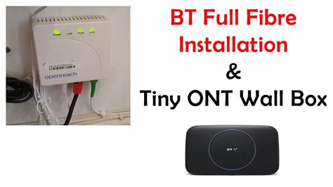 Bt Full Fibre Installation New Tiny Ont Wall Box For Fttp Youtube