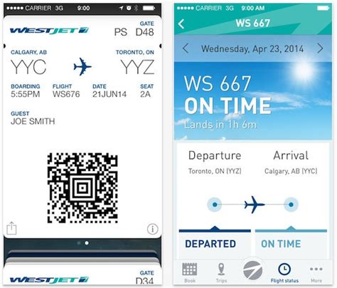 WestJet Launches App for iPhone with Passbook Support | ChrisD.ca