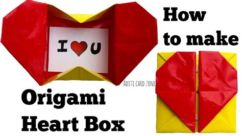 Origami Heart Box Valentines Day Youtube