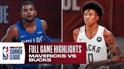 Mavericks Vs Bucks Nba Summer League Full Game Highlights 10svn