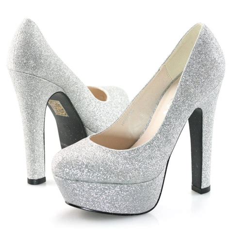 Pin By Cayla On Hair And Beauty And Clothing Silver High Heel Shoes Prom