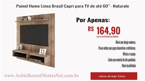Os racks com painel mais charmosos e modernos para sua bemol racks com painel : Oferta Encerrada Painel Home Linea Brasil Capri para TV ...