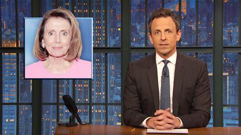 Watch Late Night With Seth Meyers Highlight Trump S Hamberders Tweet Nancy Pelosi S Approval