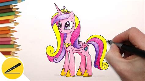 How To Draw My Little Pony Princess Cadence Как Нарисовать пони