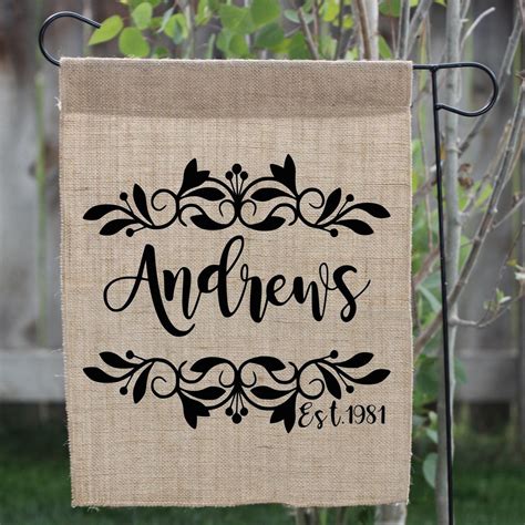 Personalized Yard Flag Perfect T For Anniversaries Or Newlyweds