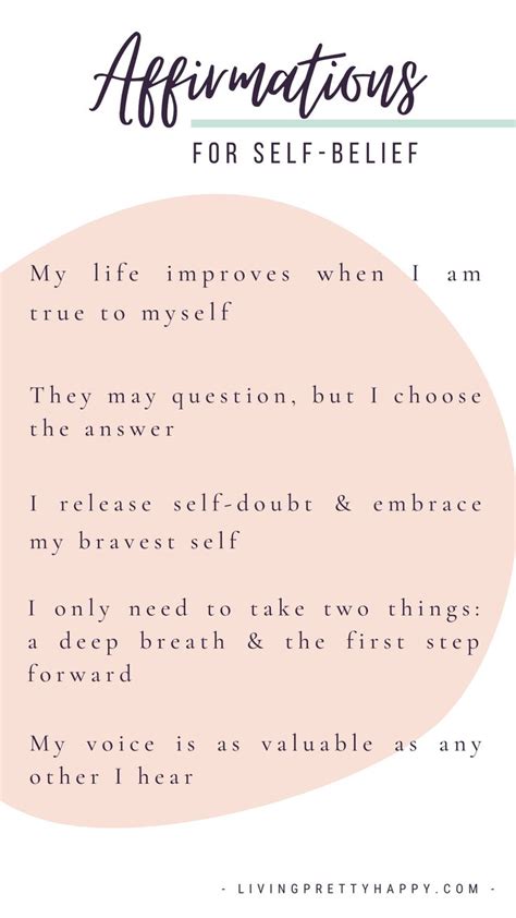 Affirmations For Self Belief Self Belief Quotes Belief Quotes